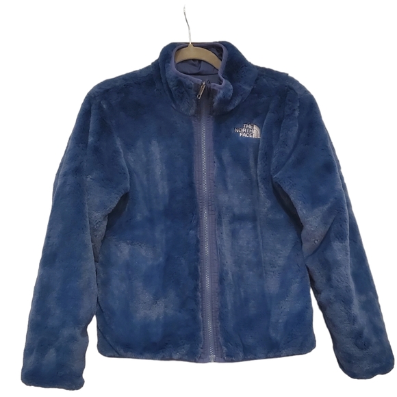 Girls Northface reversible jacket size L (12) color navy blue - Picture 3 of 5